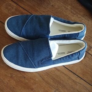 TOMS Blue Slip-On Sneakers